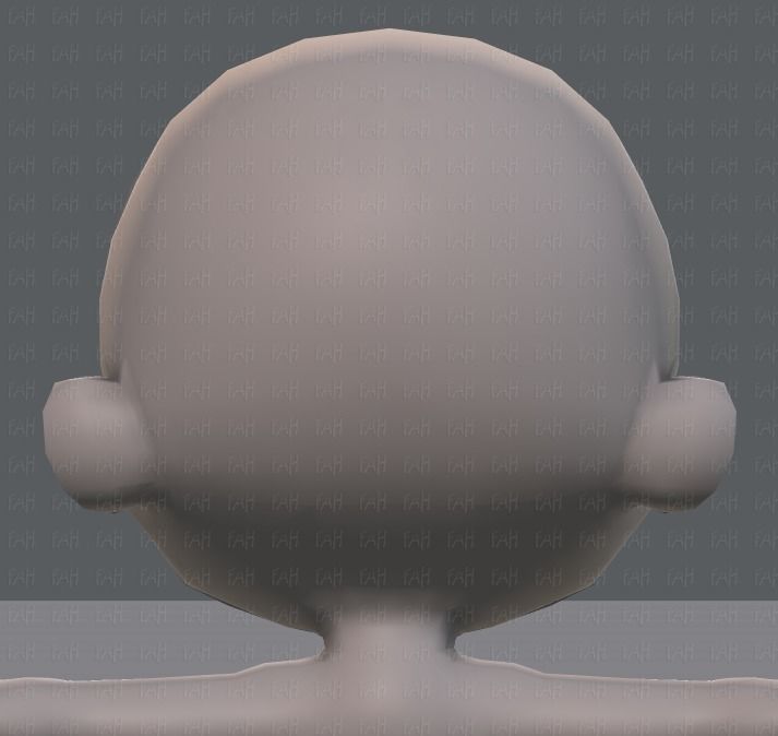 Cartoon children basemesh 3D Model Collection_68