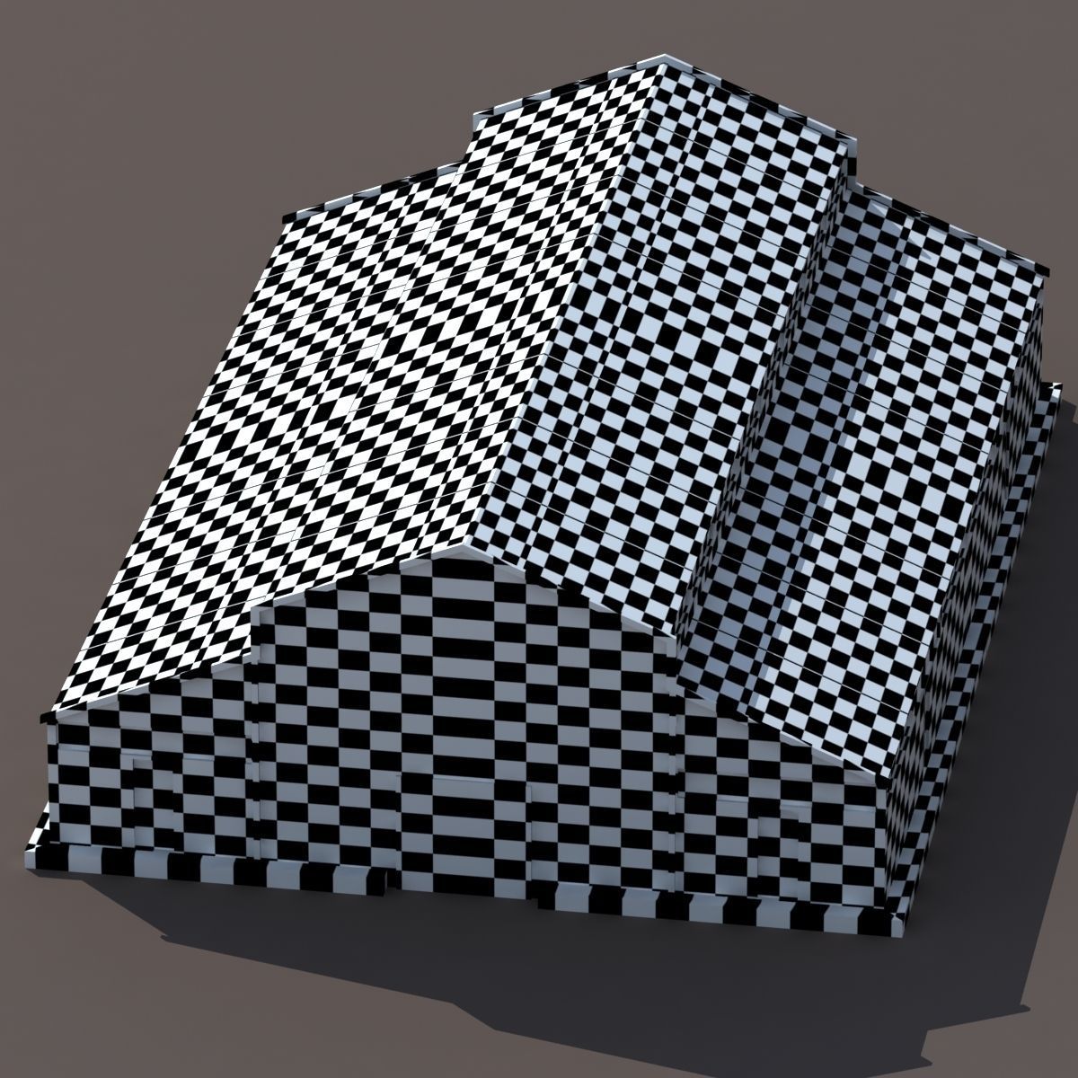 Factory Hangar Low Poly 3d Model Low-poly 3D model_9