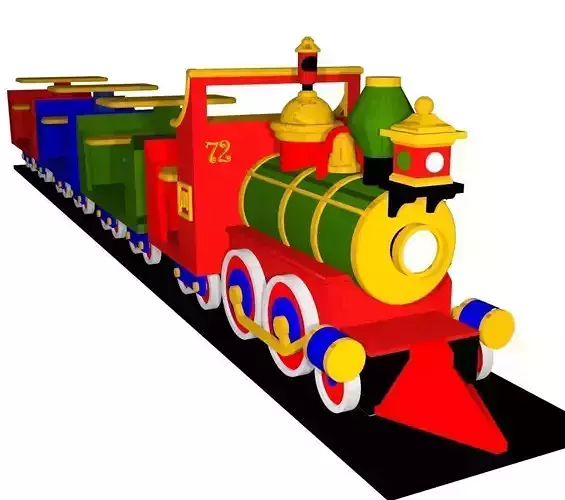 3D train toy