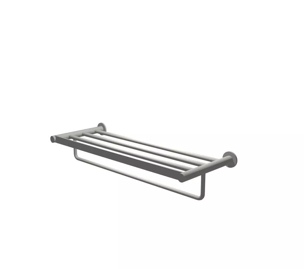 Towel rail Low-poly 3D model_0