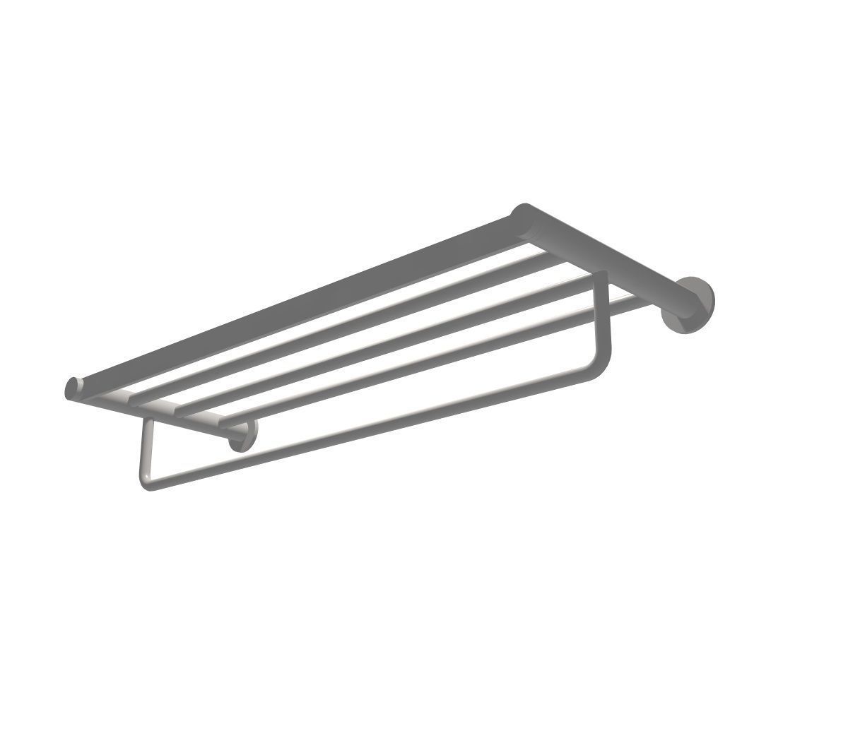 Towel rail Low-poly 3D model_1