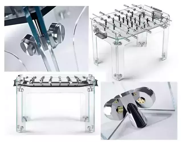 Soccer Table Low-poly 3D model