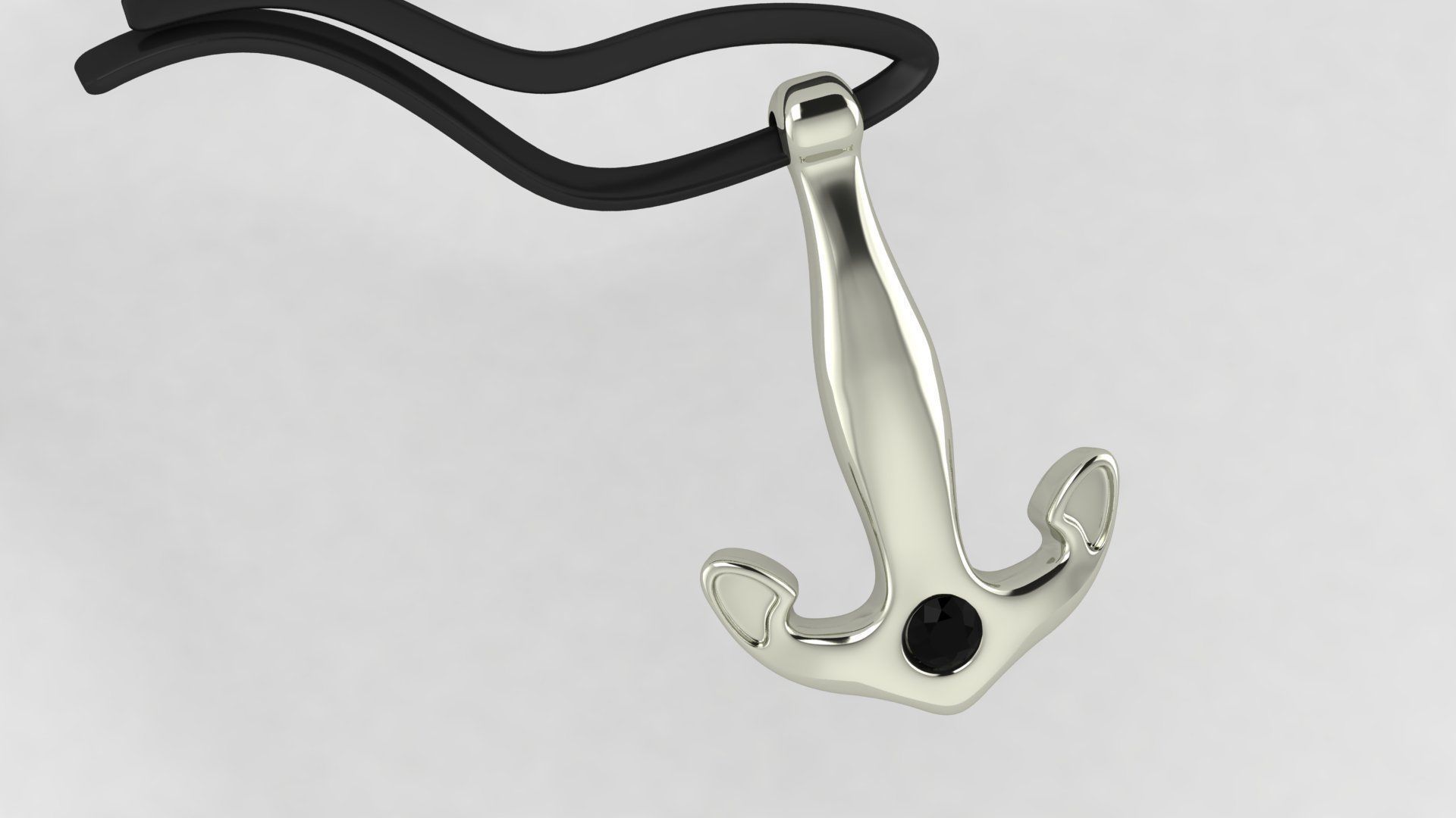 golden  anchor knot 3D print model_3