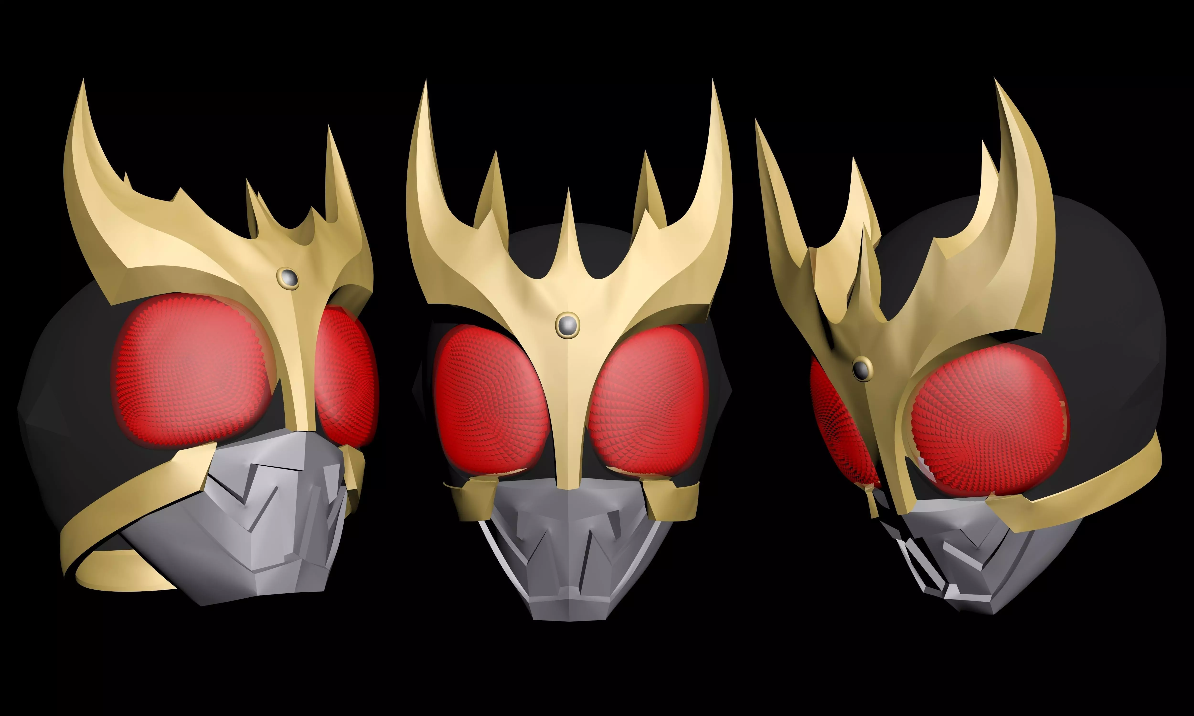 kamen rider kuuga ultimate helmet FREE FILE Free 3D print model