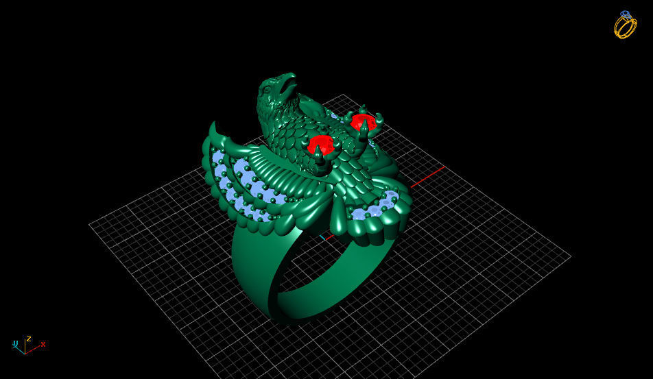 ring jewelry 1 3D print model_2
