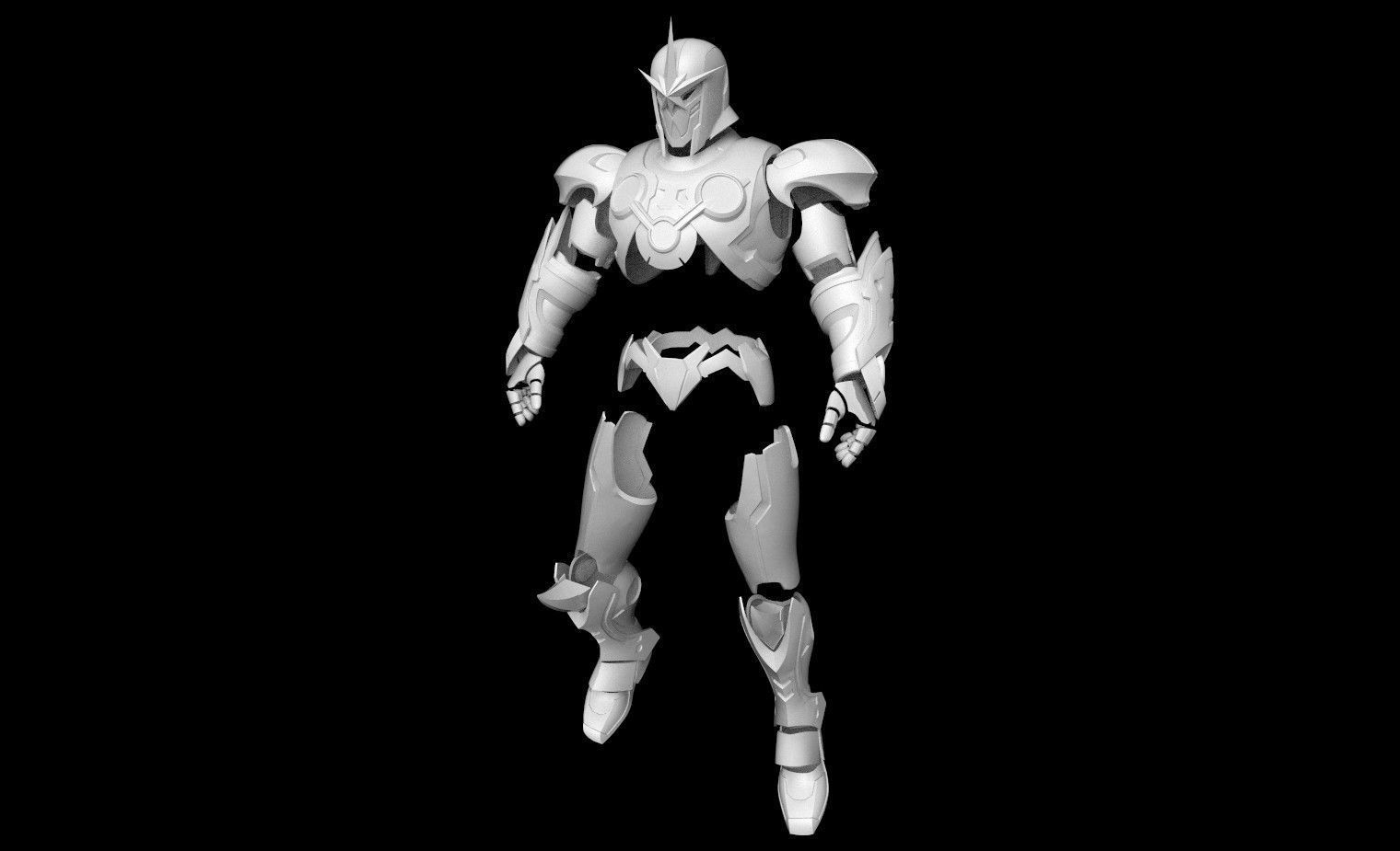 nova prime marvel armor 3D print model_5
