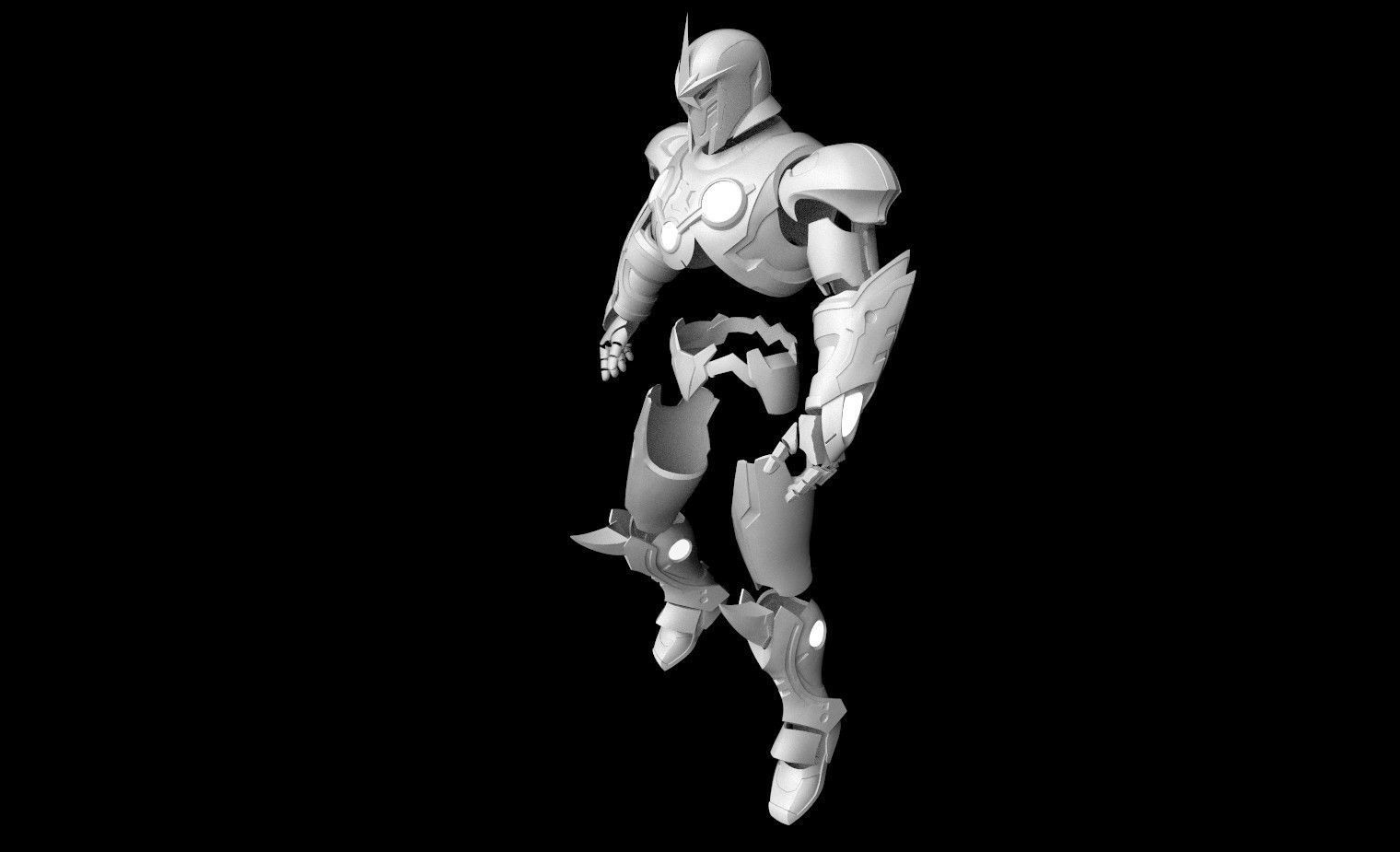 nova prime marvel armor 3D print model_4