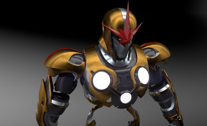 nova prime marvel armor 3D print model
