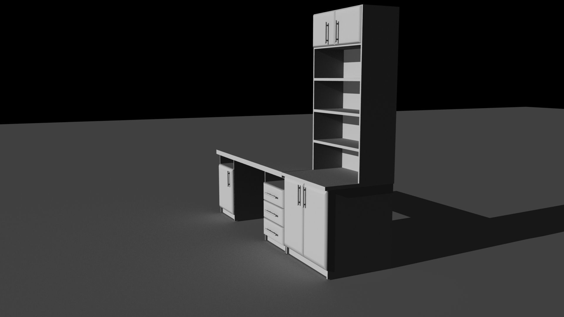 Cupboard 3D model_2