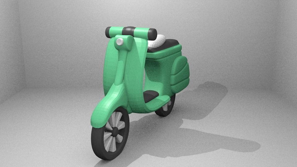 Simple Vespa 3D print model_19