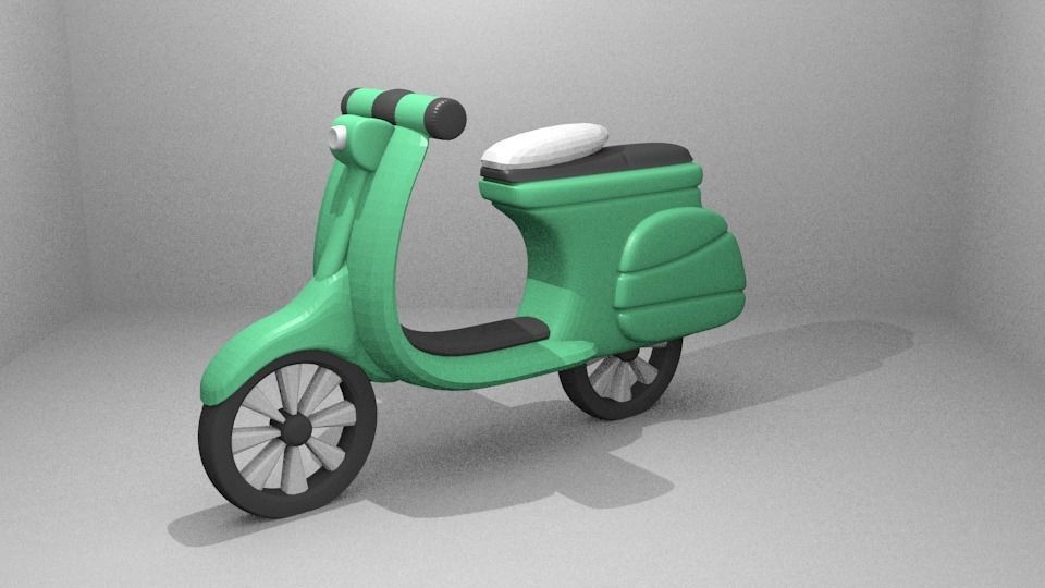 Simple Vespa 3D print model_20
