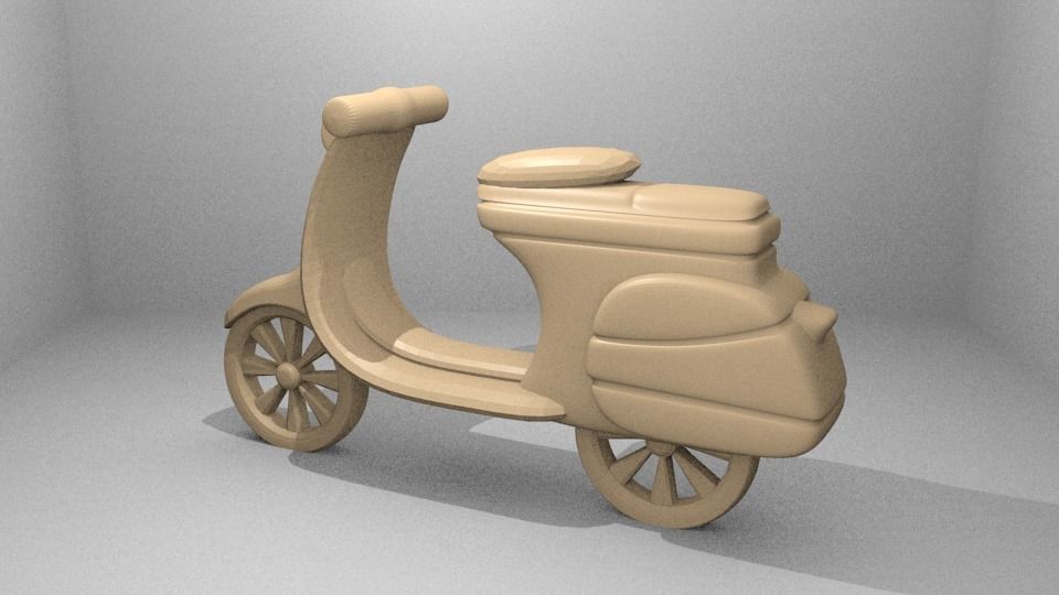 Simple Vespa 3D print model_10