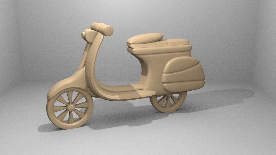 Simple Vespa 3D print model_8