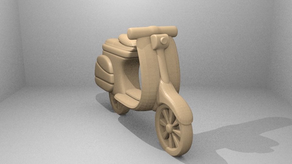 Simple Vespa 3D print model_2