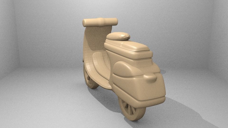 Simple Vespa 3D print model_11