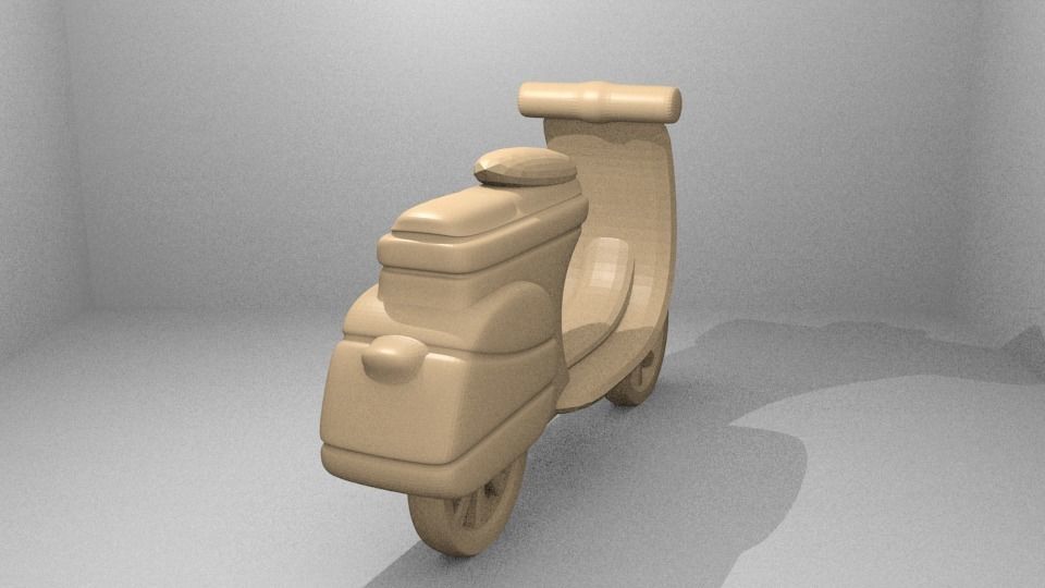 Simple Vespa 3D print model_13