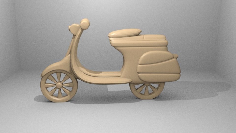 Simple Vespa 3D print model_9