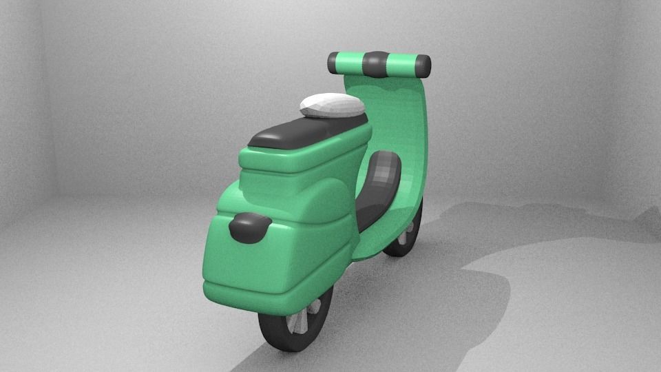 Simple Vespa 3D print model_25