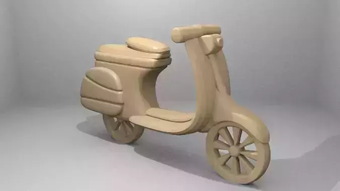 Simple Vespa 3D print model