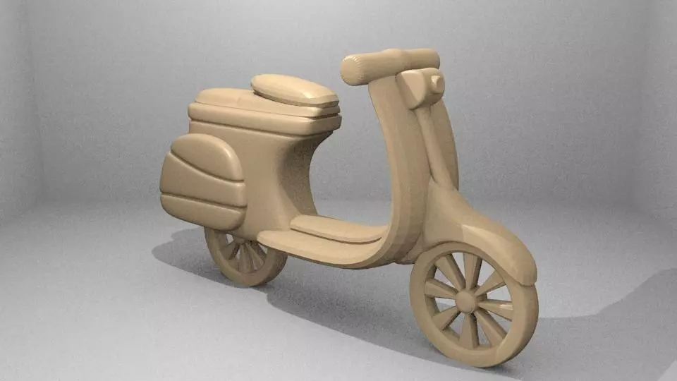 Simple Vespa 3D print model_0