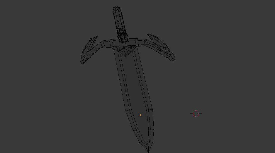 Low-Poly Dagger sword Free low-poly 3D model_7