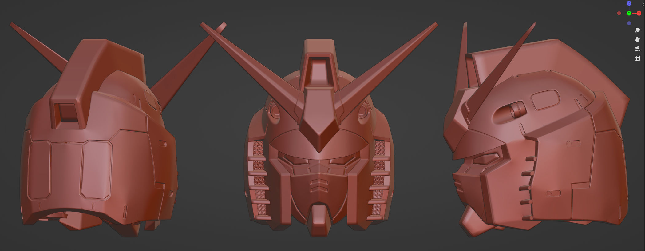 Gundam RX-78 Helmet 3D print model_7