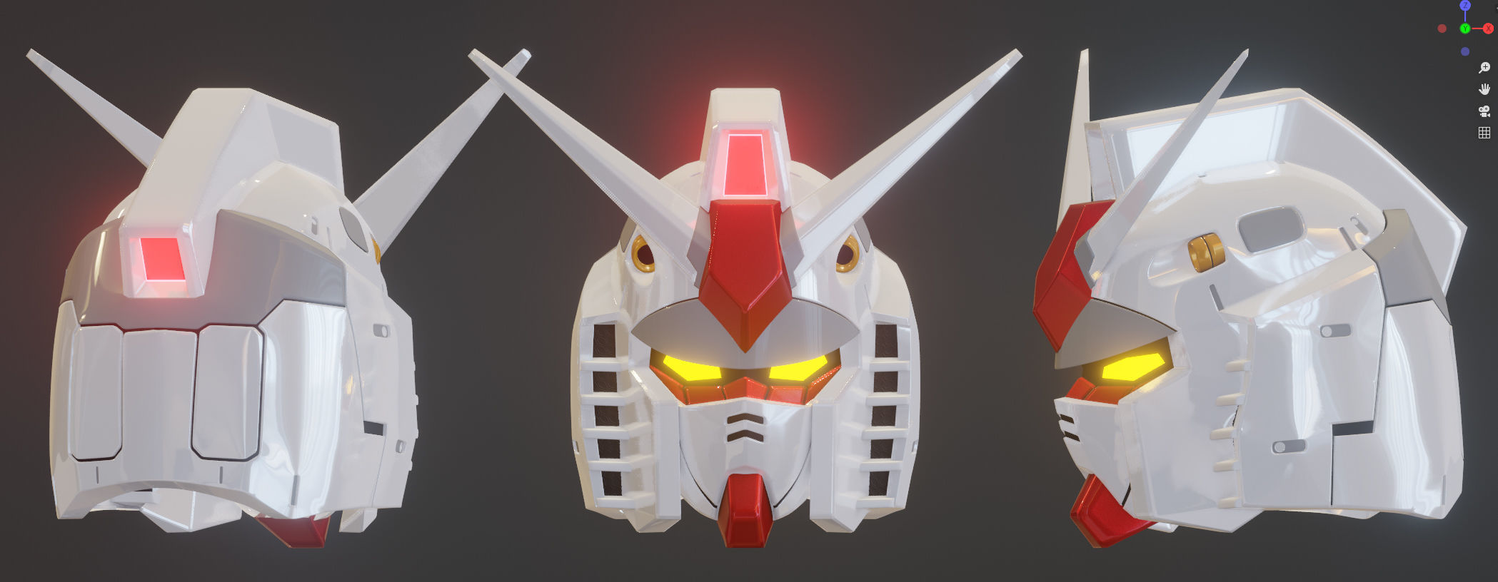 Gundam RX-78 Helmet 3D print model_6