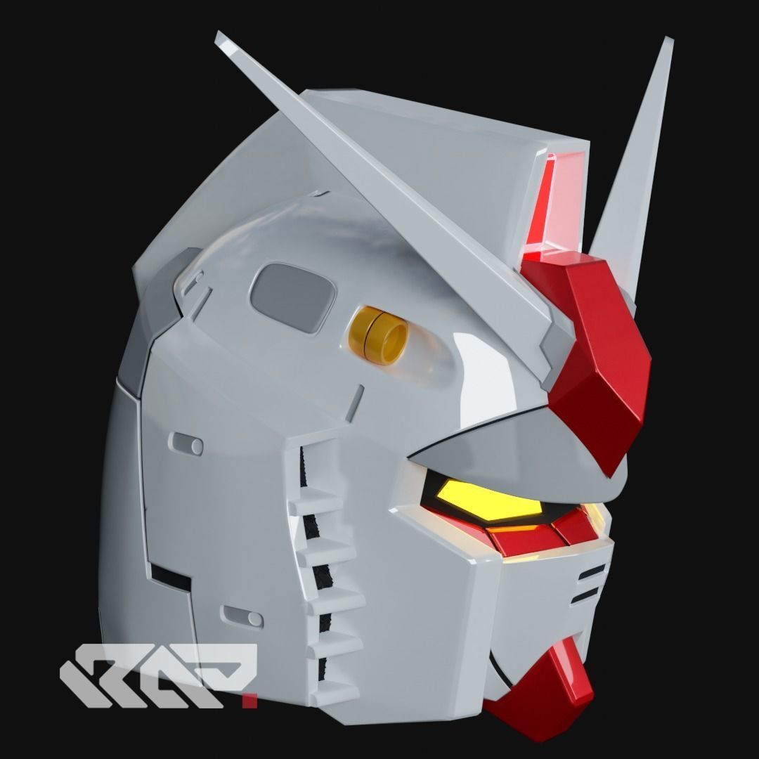 Gundam RX-78 Helmet 3D print model_2