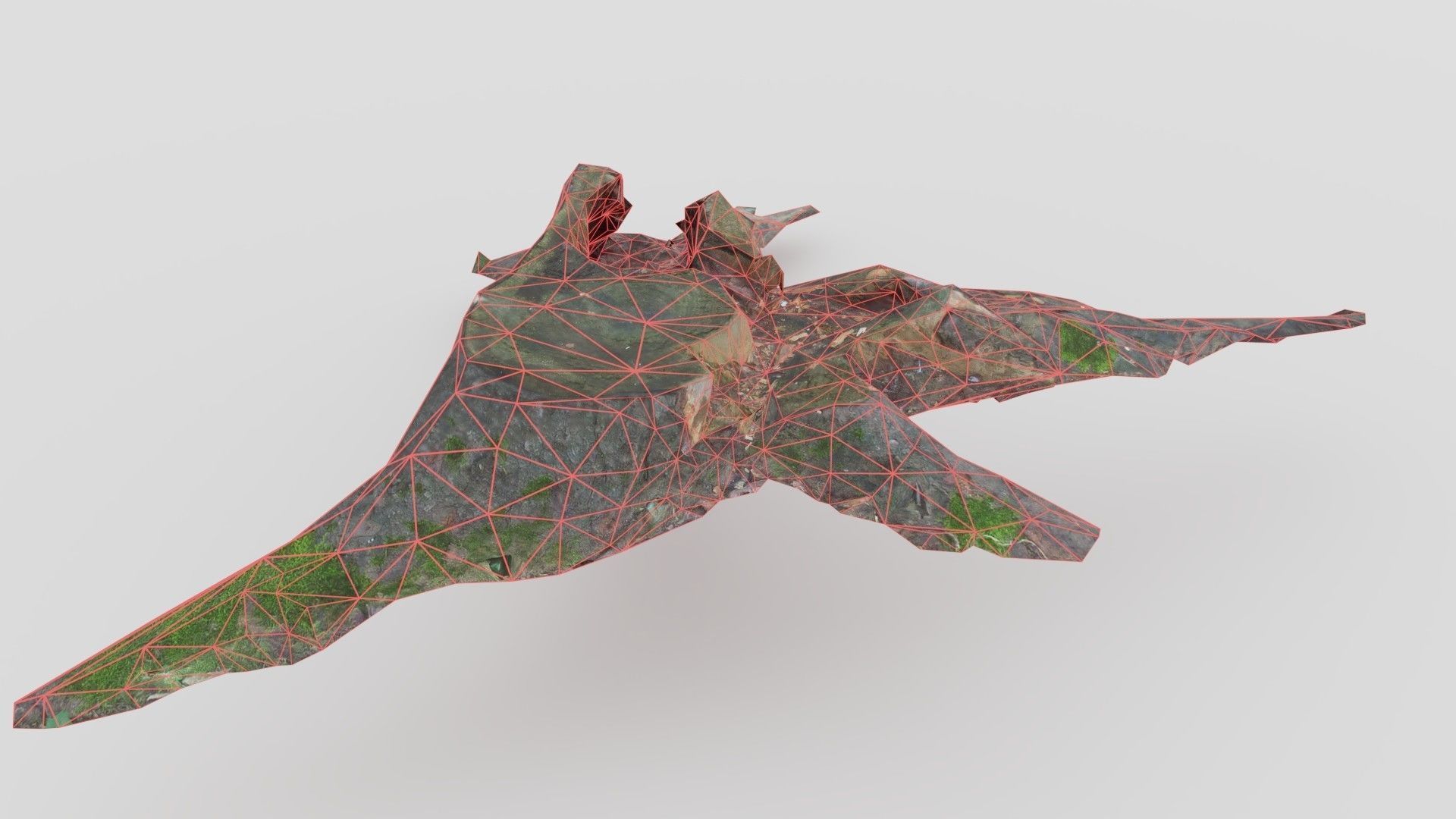 Tree Stump 2 Low-poly 3D model_3