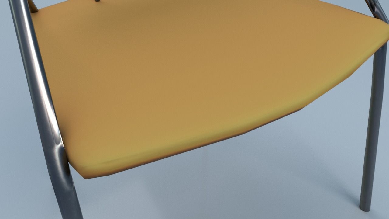 Chair9 for interior cafe and kitchen Low-poly 3D model_7