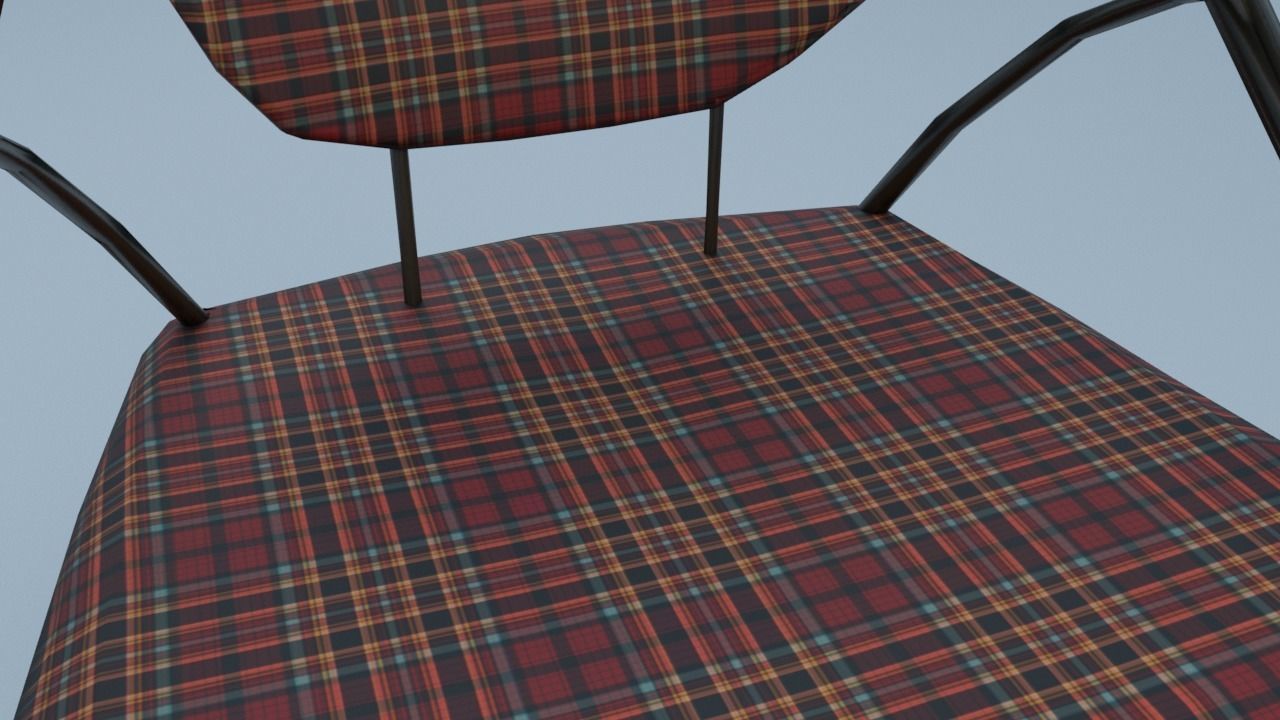 Chair9 for interior cafe and kitchen Low-poly 3D model_13