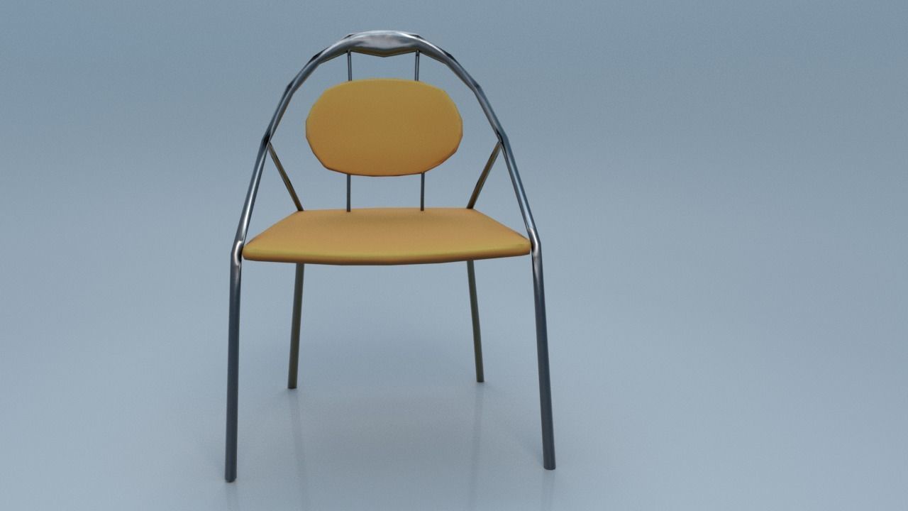Chair9 for interior cafe and kitchen Low-poly 3D model_6