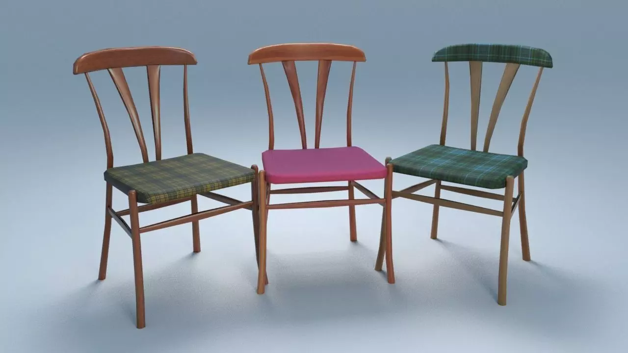 Chair10 for interior cafe and kitchen Free low-poly 3D model