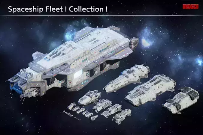 Spaceship Fleet I Collection 