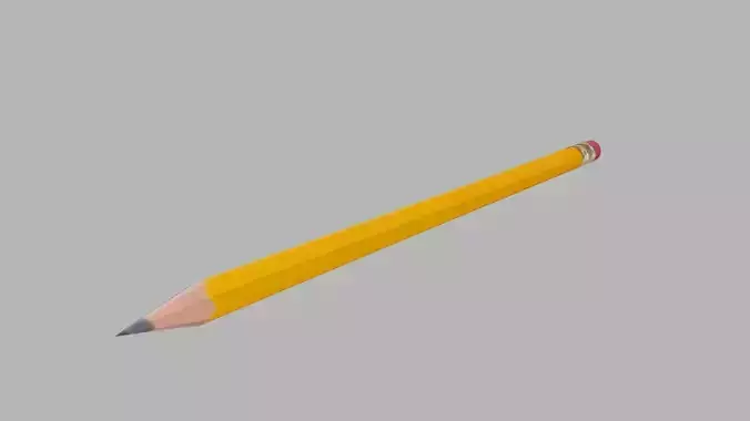 Pencil - low polly fully textured