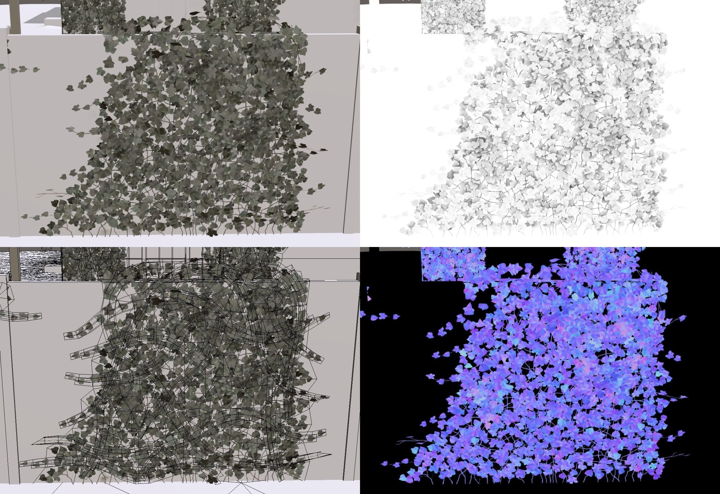 Ivy lowpoly modular assets Low-poly 3D model_10