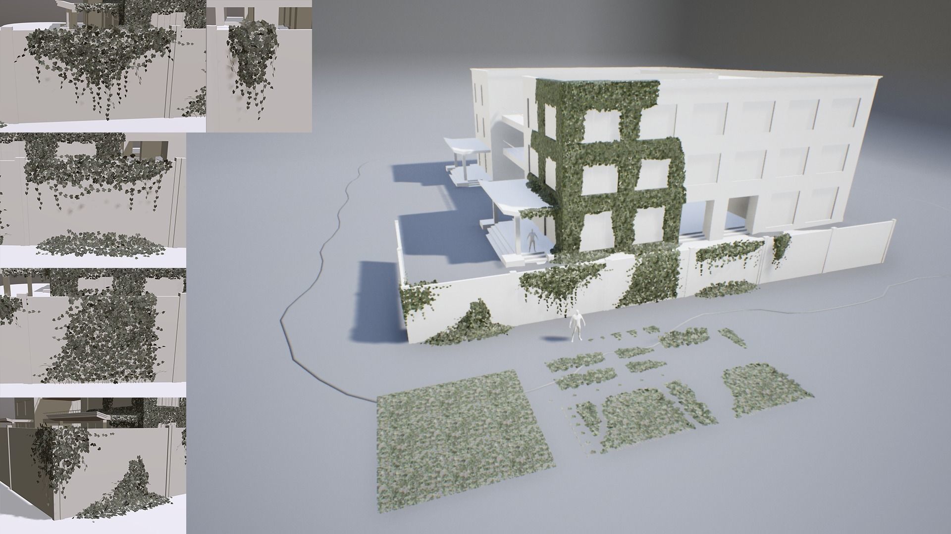 Ivy lowpoly modular assets Low-poly 3D model_3