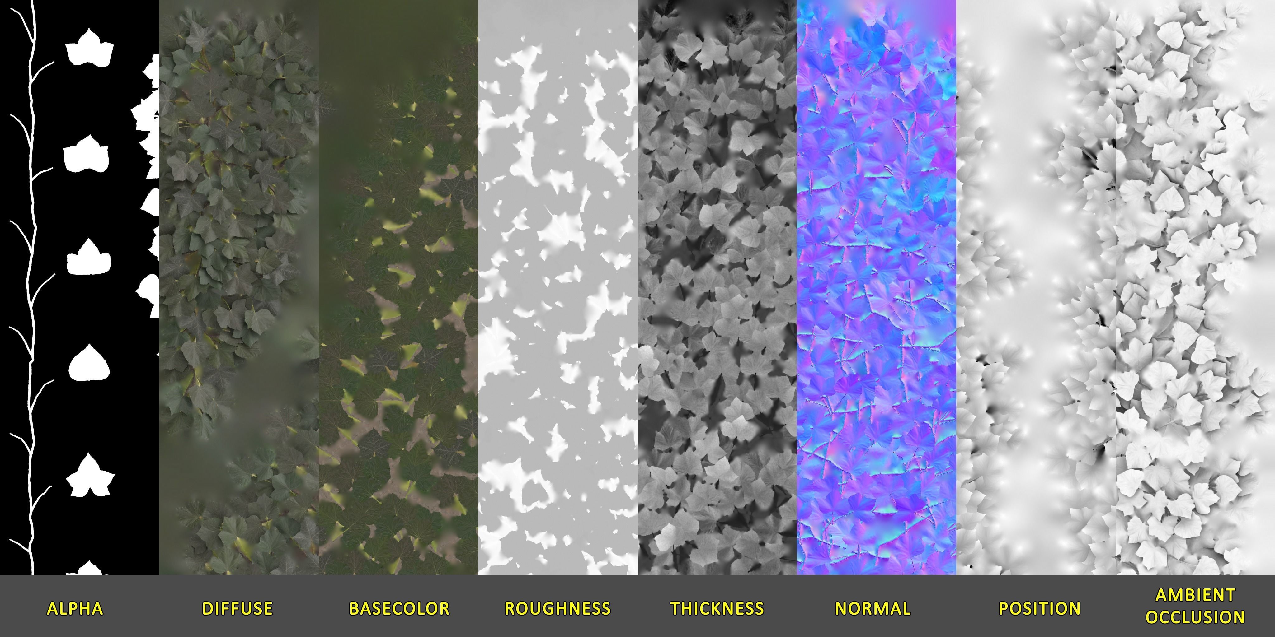 Ivy lowpoly modular assets Low-poly 3D model_12