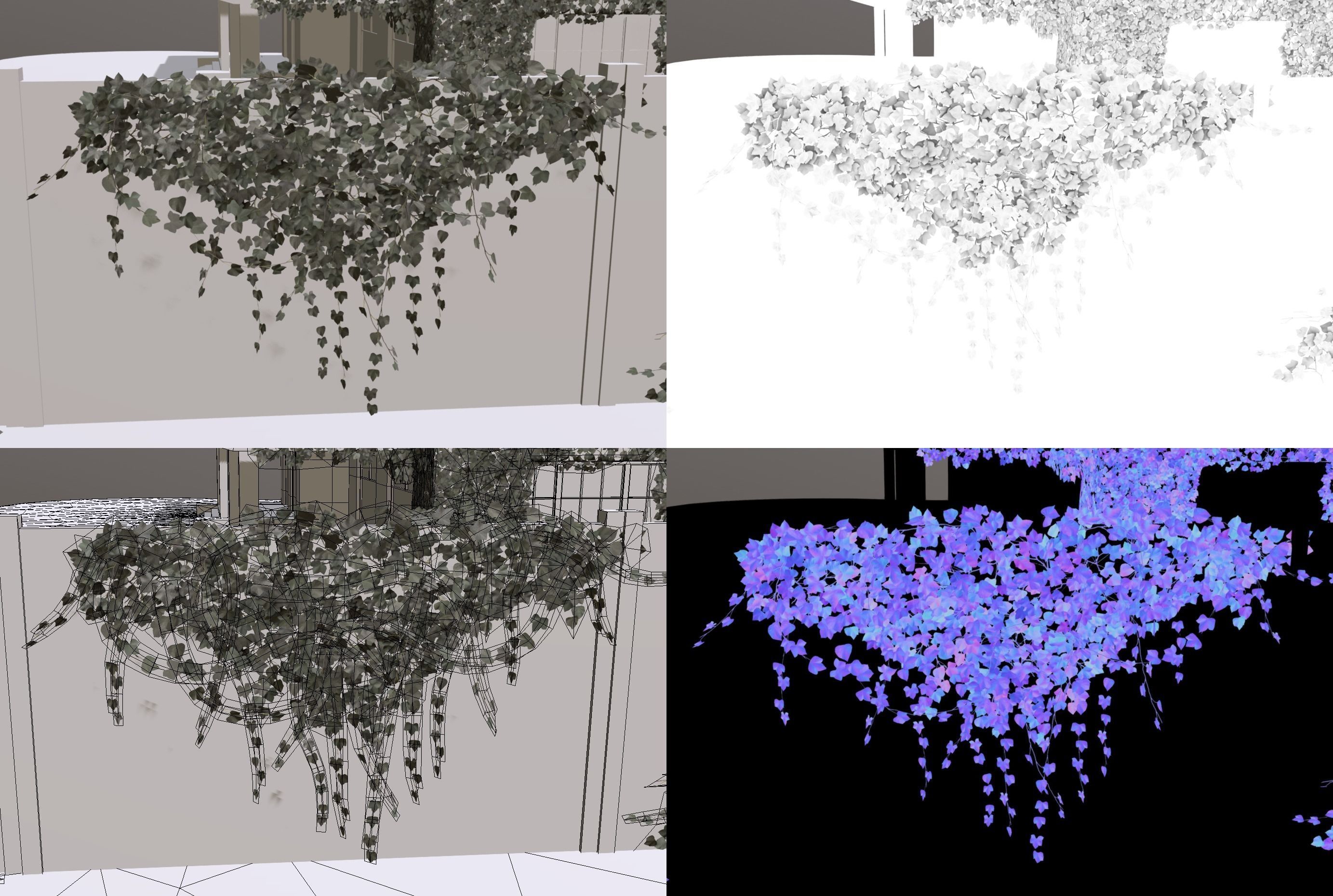 Ivy lowpoly modular assets Low-poly 3D model_9