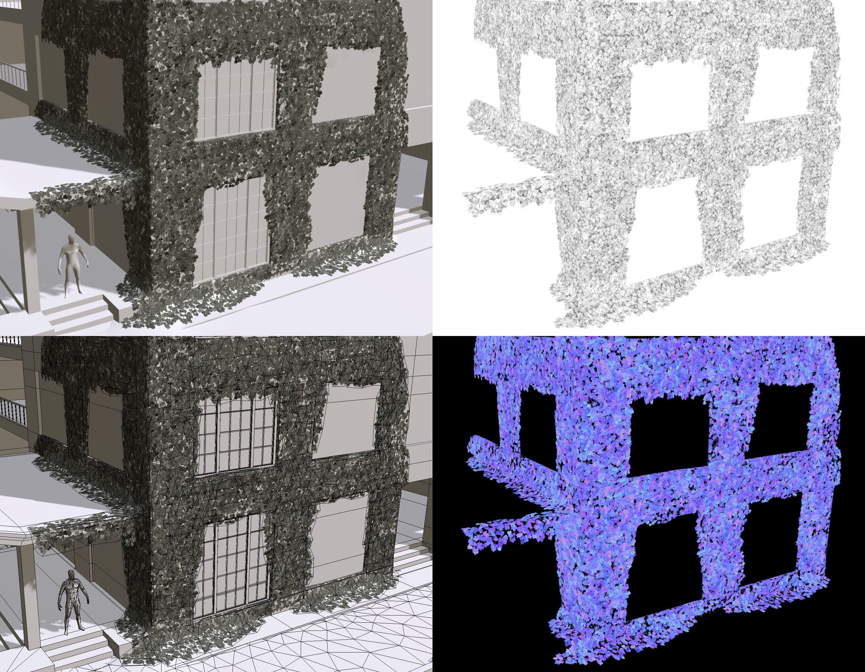 Ivy lowpoly modular assets Low-poly 3D model_6