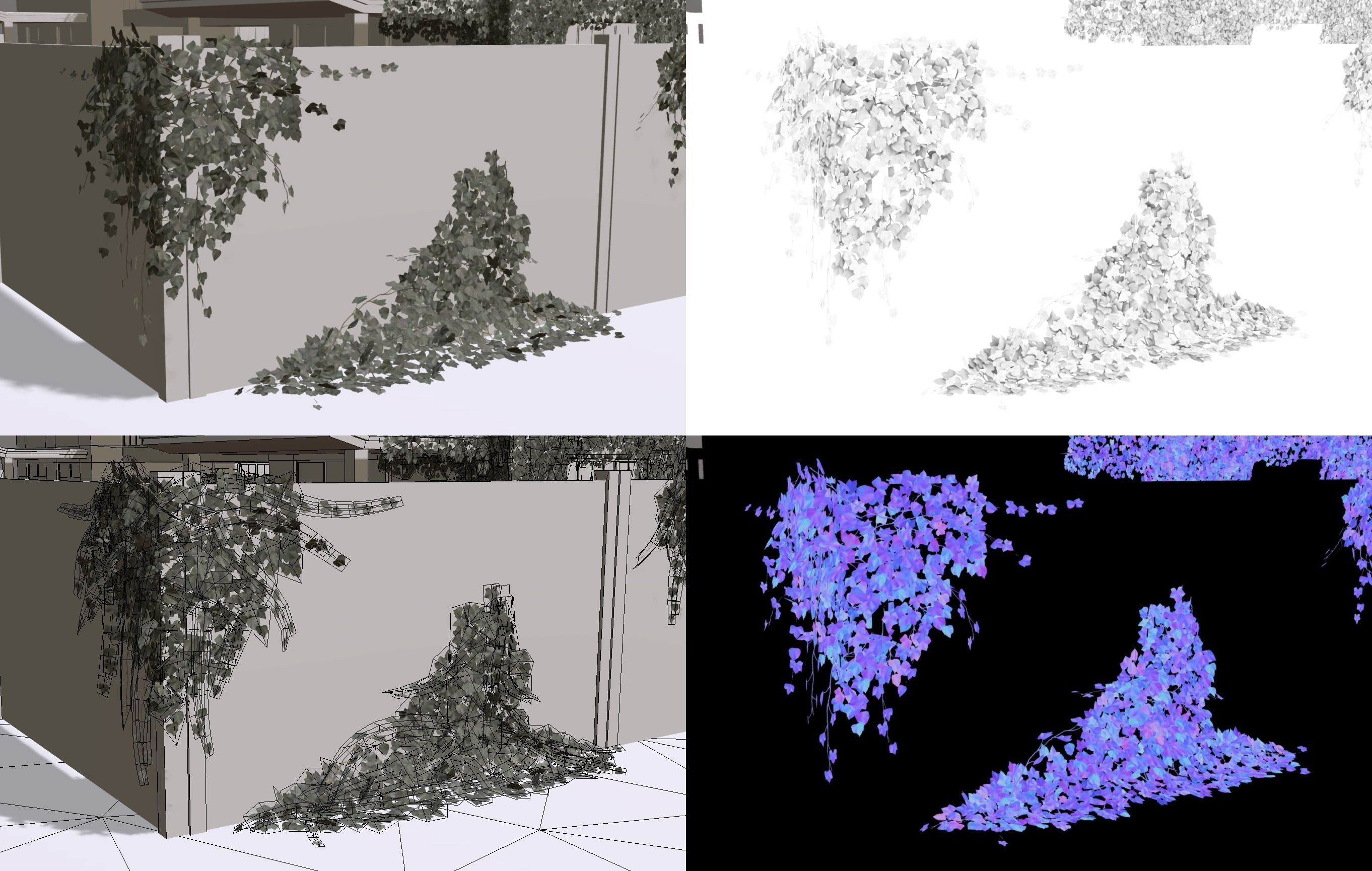 Ivy lowpoly modular assets Low-poly 3D model_8