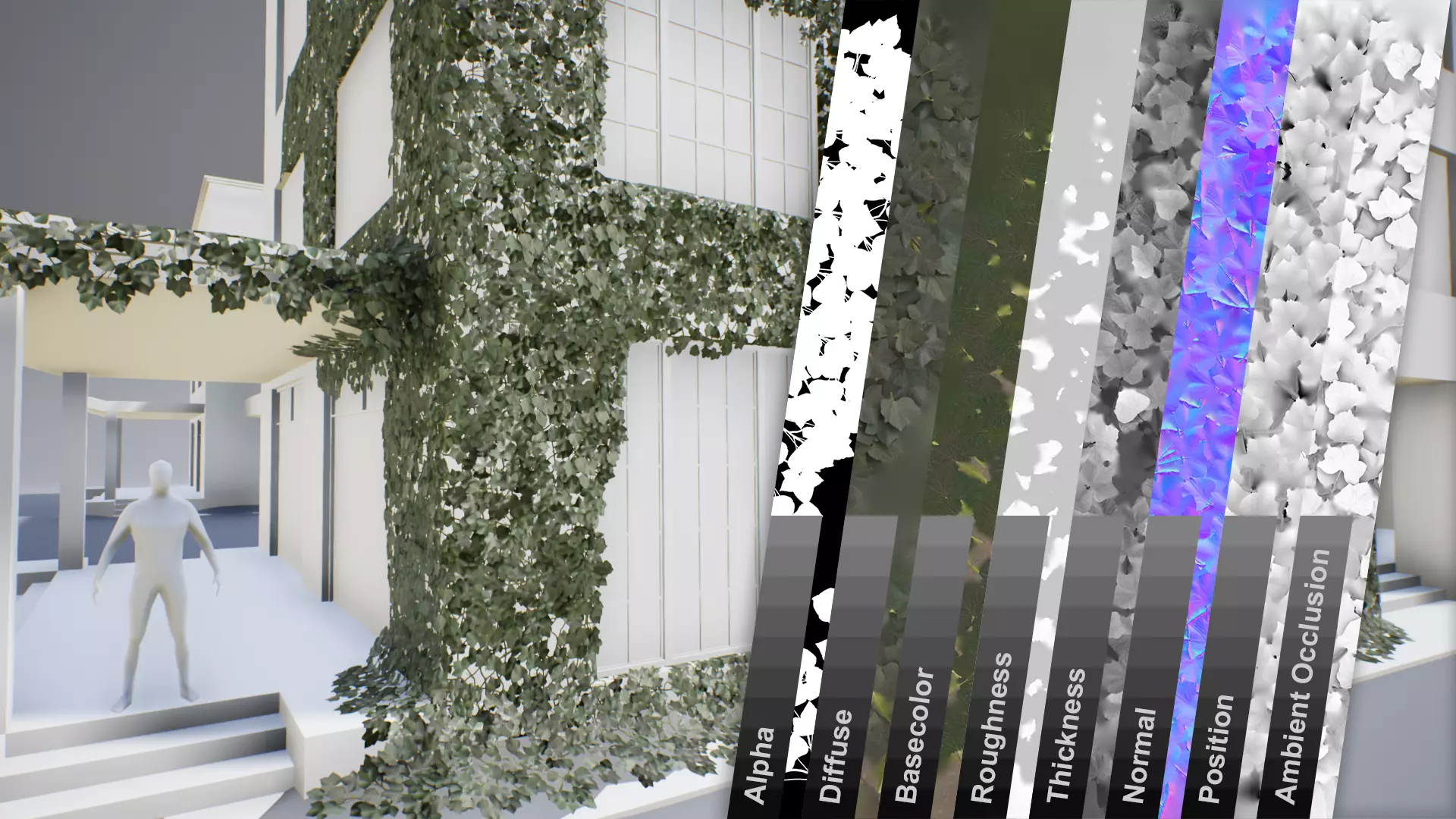 Ivy lowpoly modular assets Low-poly 3D model_0