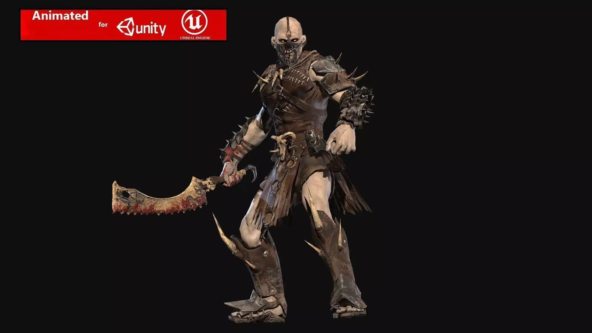 Undead Destroyer Low-poly 3D model_0