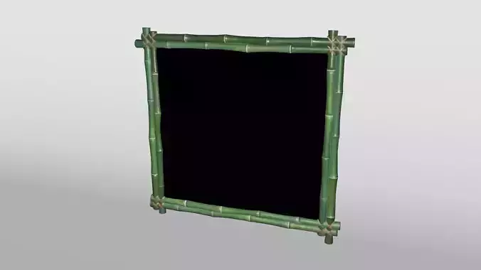 Bamboo Picture Frame Low-poly 3D model