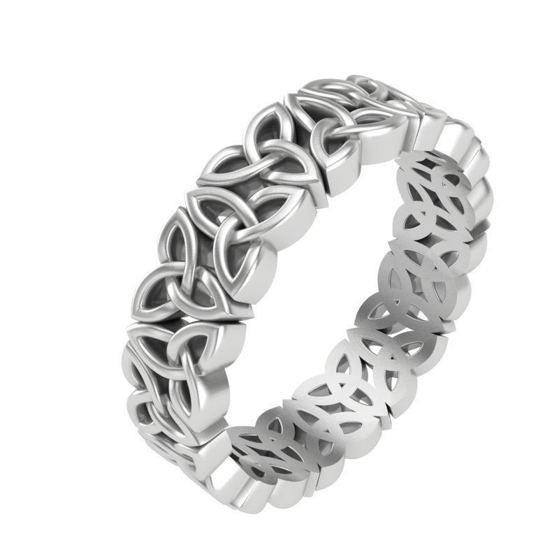 ring with Celtic ornaments 3D print model_2