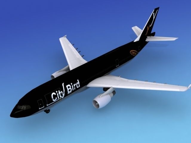 Airbus A300 City Bird 3D model_9