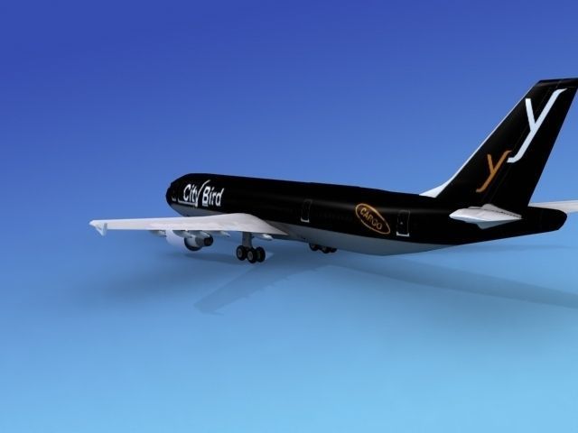 Airbus A300 City Bird 3D model_3