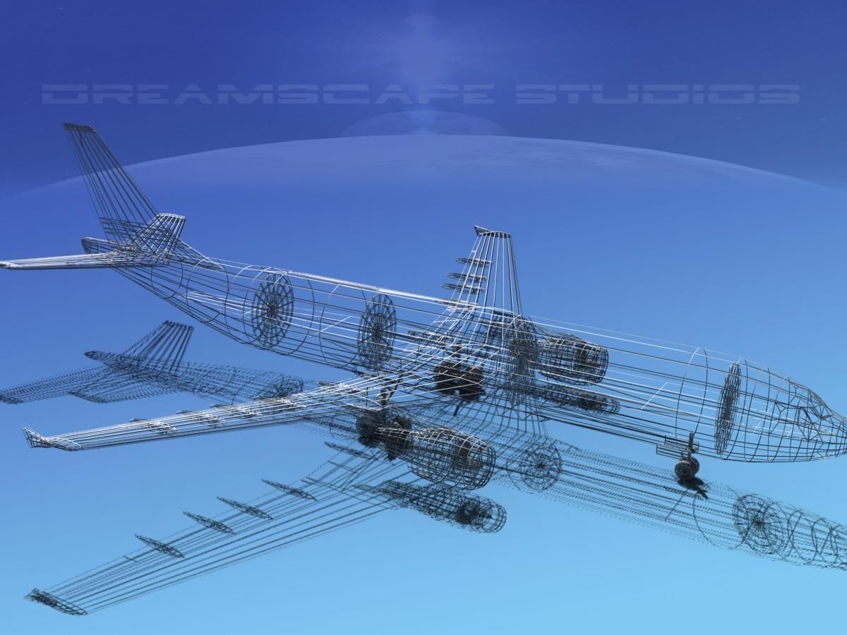 Airbus A300 City Bird 3D model_14
