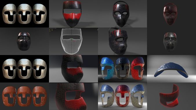 Masks pack 3D Model Collection