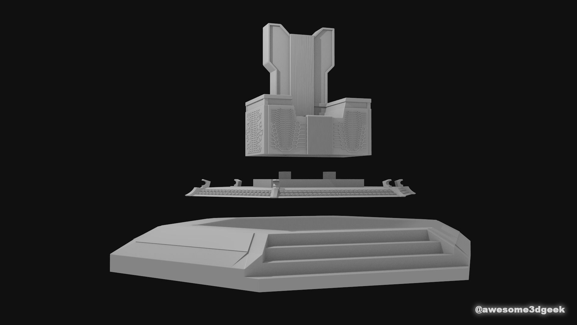 Thanos Throne from Infinity War 3D print model_6